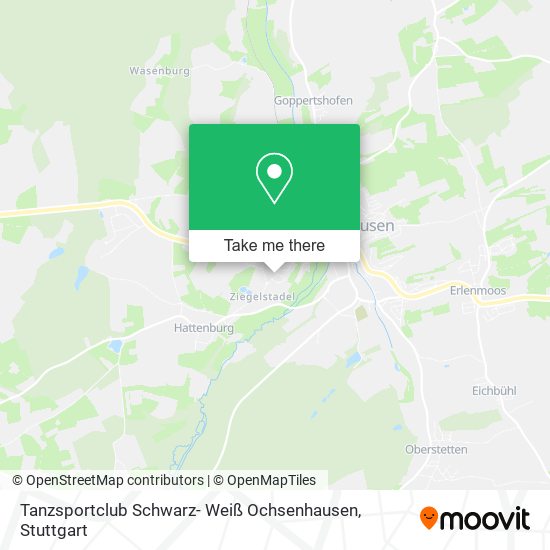 Tanzsportclub Schwarz- Weiß Ochsenhausen map