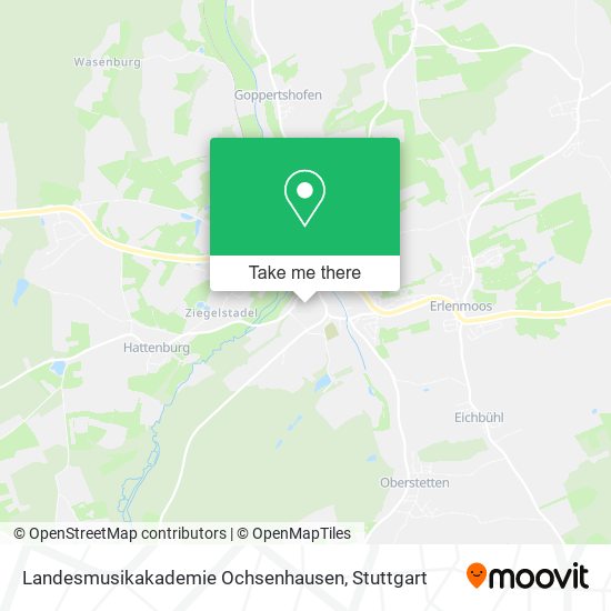 Landesmusikakademie Ochsenhausen map