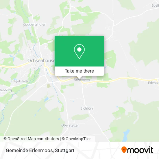 Карта Gemeinde Erlenmoos