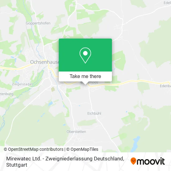 Карта Mirewatec Ltd. - Zweigniederlassung Deutschland