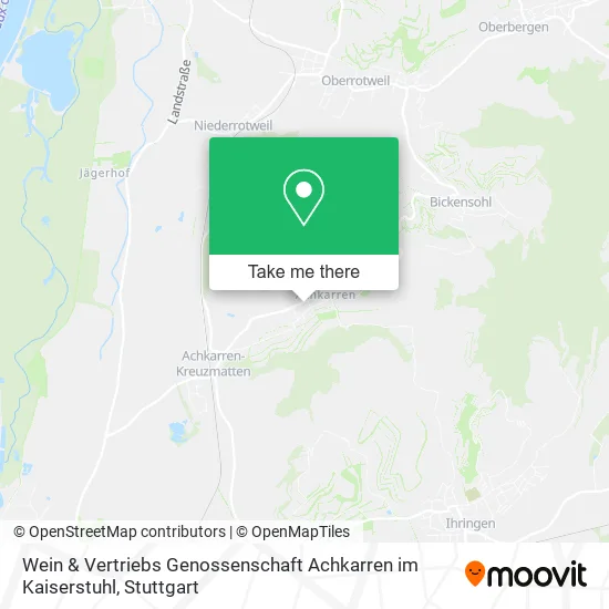 Карта Wein & Vertriebs Genossenschaft Achkarren im Kaiserstuhl