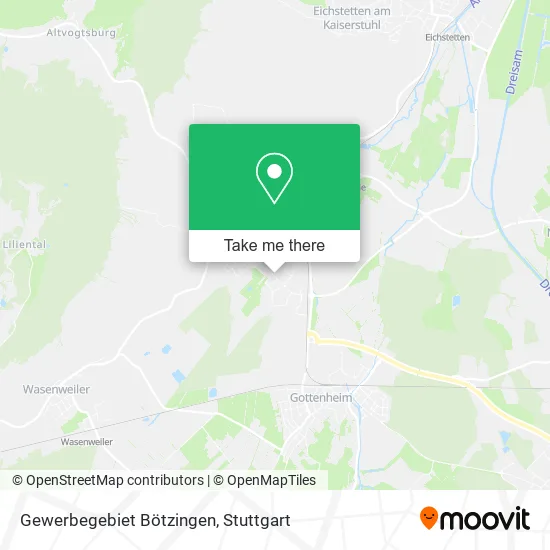 Карта Gewerbegebiet Bötzingen