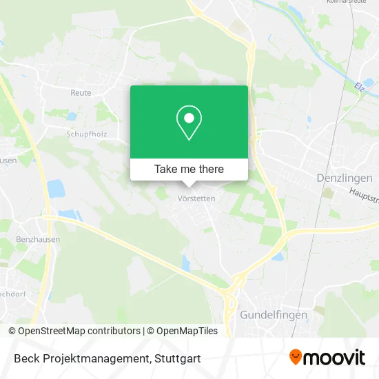 Карта Beck Projektmanagement