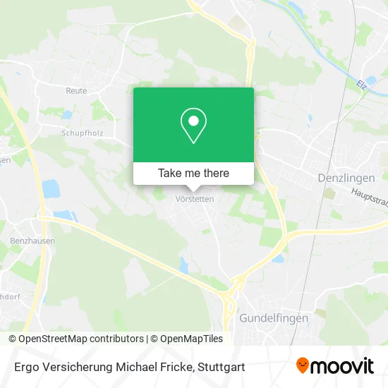 Карта Ergo Versicherung Michael Fricke
