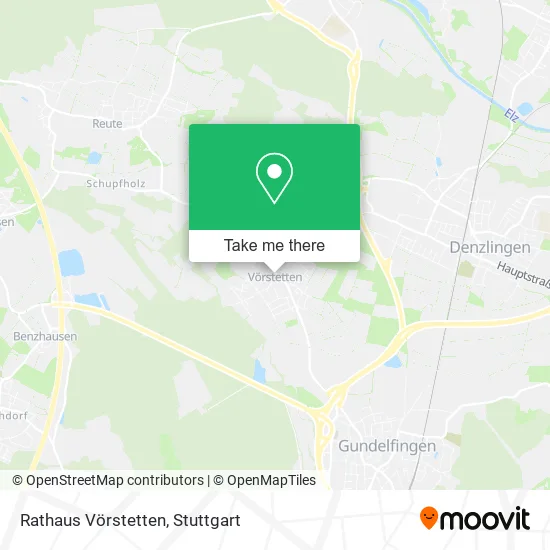 Rathaus Vörstetten map