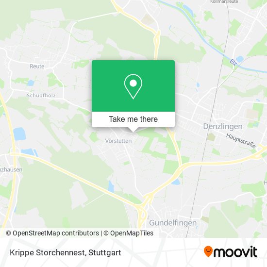 Карта Krippe Storchennest