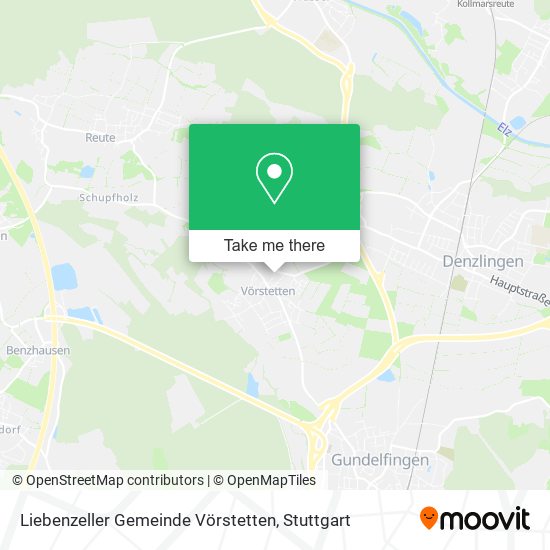Liebenzeller Gemeinde Vörstetten map