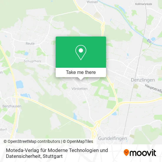 Карта Moteda-Verlag für Moderne Technologien und Datensicherheit