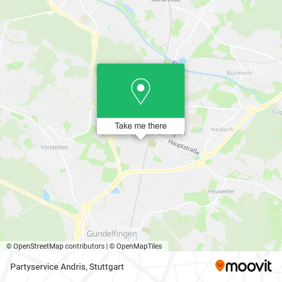 Partyservice Andris map