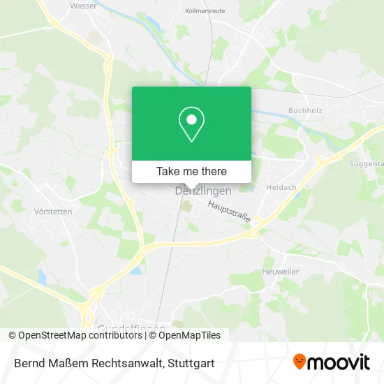 Карта Bernd Maßem Rechtsanwalt