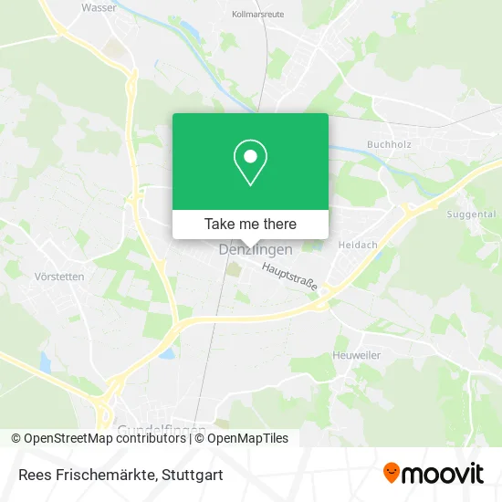 Карта Rees Frischemärkte