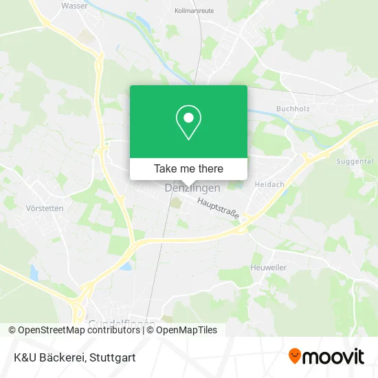 Карта K&U Bäckerei