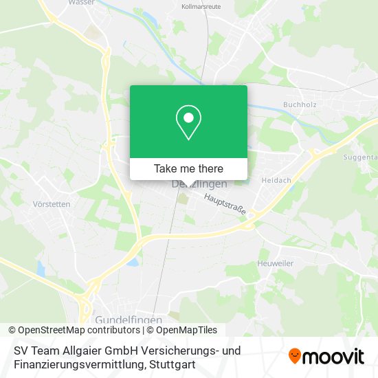 Карта SV Team Allgaier GmbH Versicherungs- und Finanzierungsvermittlung
