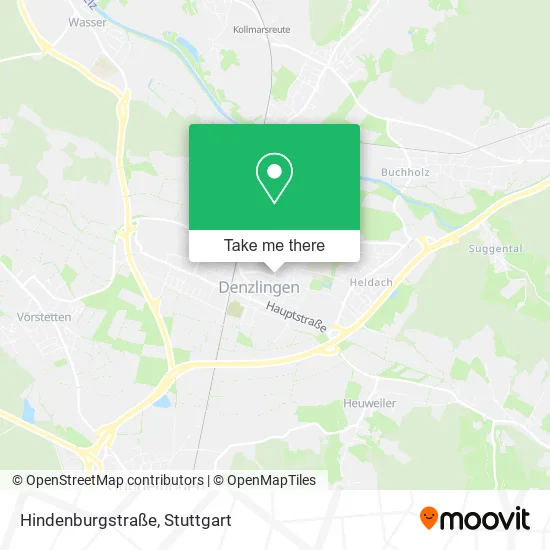 Карта Hindenburgstraße