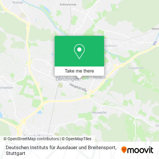 Deutschen Instituts für Ausdauer und Breitensport map