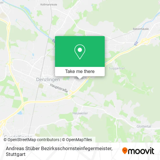Карта Andreas Stüber Bezirksschornsteinfegermeister