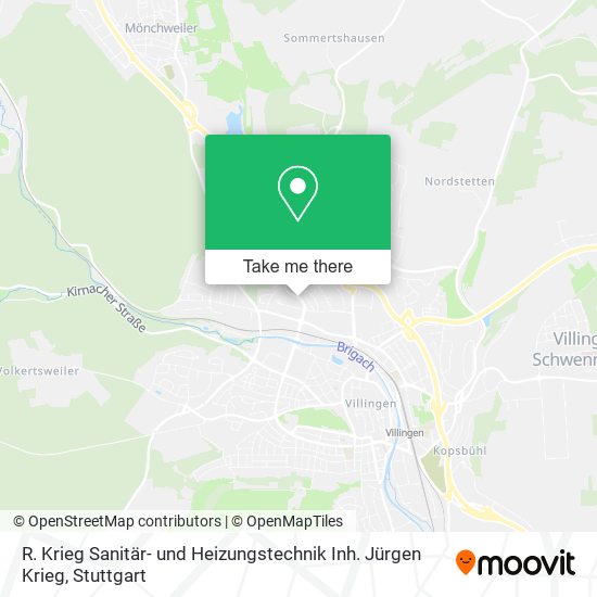 R. Krieg Sanitär- und Heizungstechnik Inh. Jürgen Krieg map