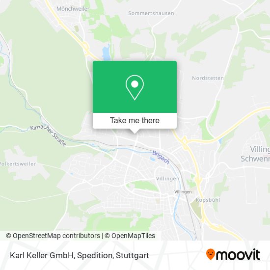 Karl Keller GmbH, Spedition map