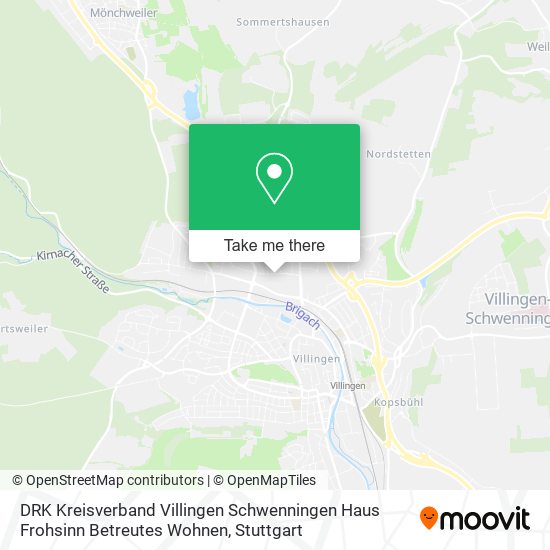 Карта DRK Kreisverband Villingen Schwenningen Haus Frohsinn Betreutes Wohnen