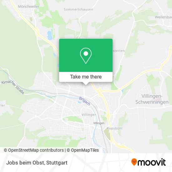 Карта Jobs beim Obst