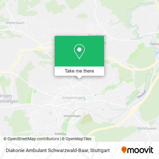 Diakonie Ambulant Schwarzwald-Baar map