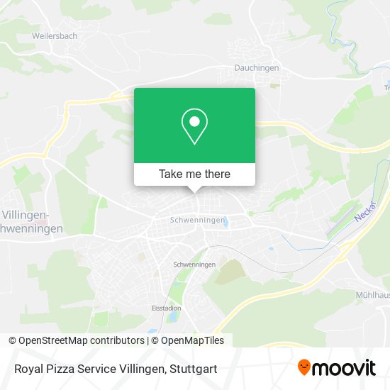 Royal Pizza Service Villingen map