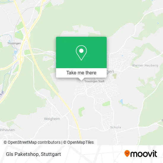 Gls Paketshop map