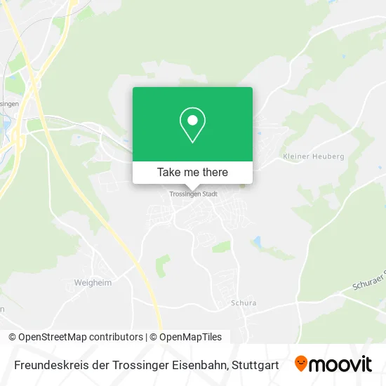 Карта Freundeskreis der Trossinger Eisenbahn