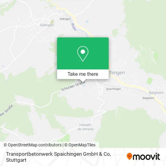 Карта Transportbetonwerk Spaichingen GmbH & Co