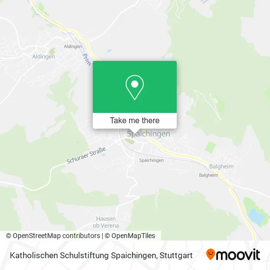 Карта Katholischen Schulstiftung Spaichingen