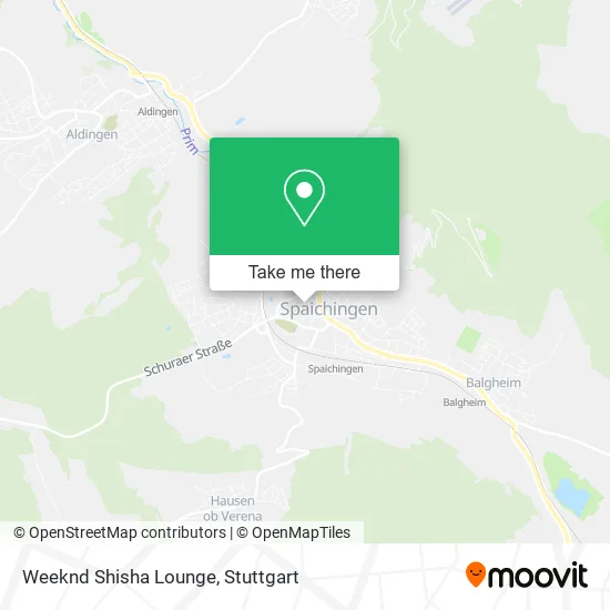 Карта Weeknd Shisha Lounge