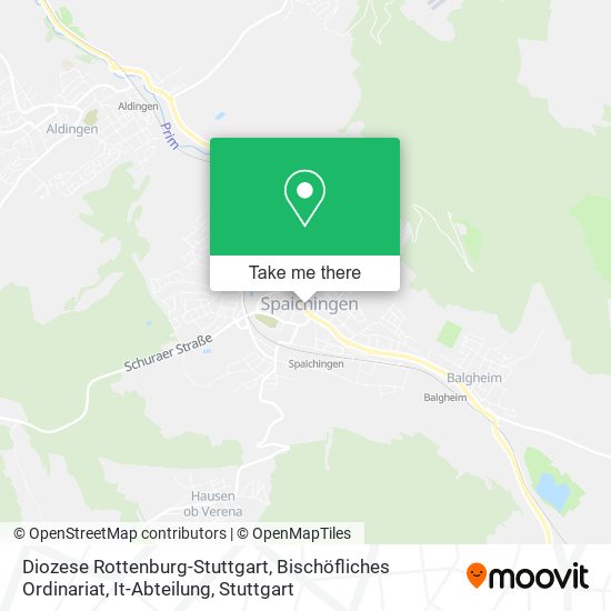Diozese Rottenburg-Stuttgart, Bischöfliches Ordinariat, It-Abteilung map