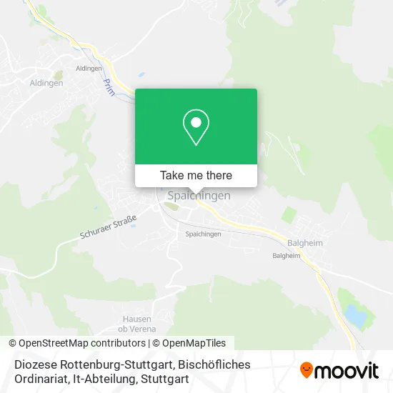 Карта Diozese Rottenburg-Stuttgart, Bischöfliches Ordinariat, It-Abteilung