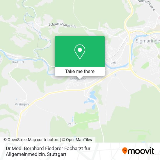 Dr.Med. Bernhard Fiederer Facharzt für Allgemeinmedizin map