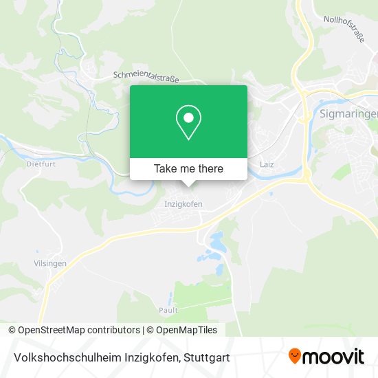 Volkshochschulheim Inzigkofen map