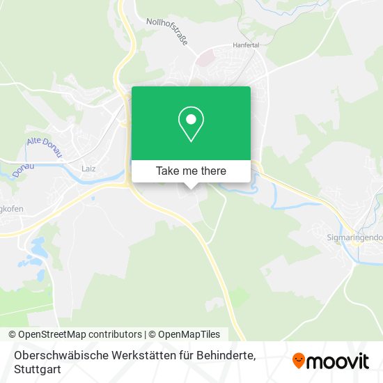 Oberschwäbische Werkstätten für Behinderte map