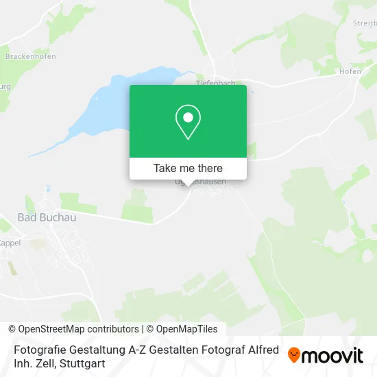 Карта Fotografie Gestaltung A-Z Gestalten Fotograf Alfred Inh. Zell