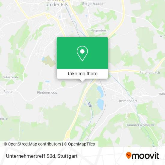 Карта Unternehmertreff Süd