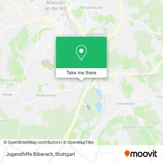 Карта Jugendhilfe Biberach