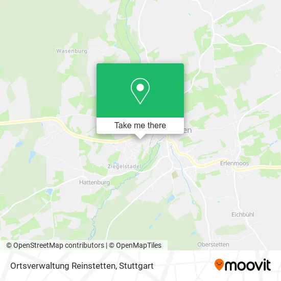 Карта Ortsverwaltung Reinstetten