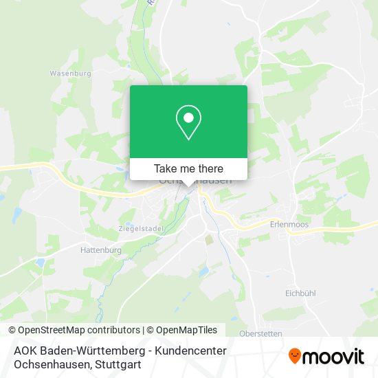 AOK Baden-Württemberg - Kundencenter Ochsenhausen map