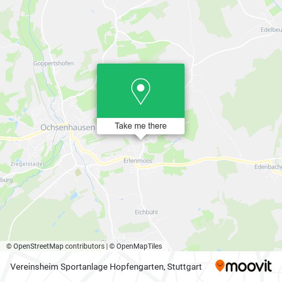 Карта Vereinsheim Sportanlage Hopfengarten