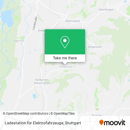 Карта Ladestation für Elektrofahrzeuge