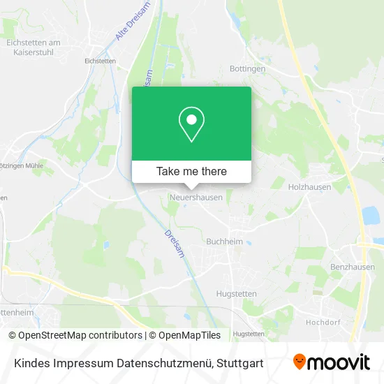 Карта Kindes Impressum Datenschutzmenü