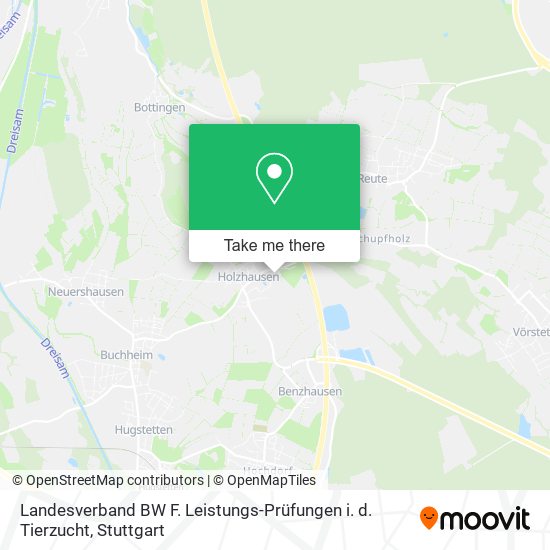 Landesverband BW F. Leistungs-Prüfungen i. d. Tierzucht map