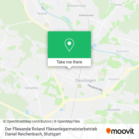 Der Fliesende Roland Fliesenlegermeisterbetrieb Daniel Reichenbach map