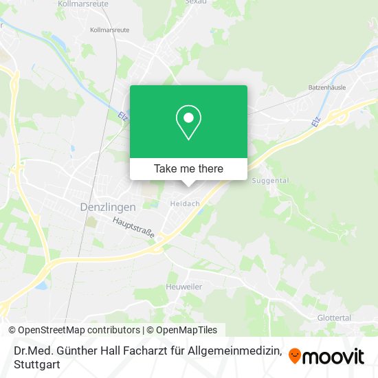 Dr.Med. Günther Hall Facharzt für Allgemeinmedizin map