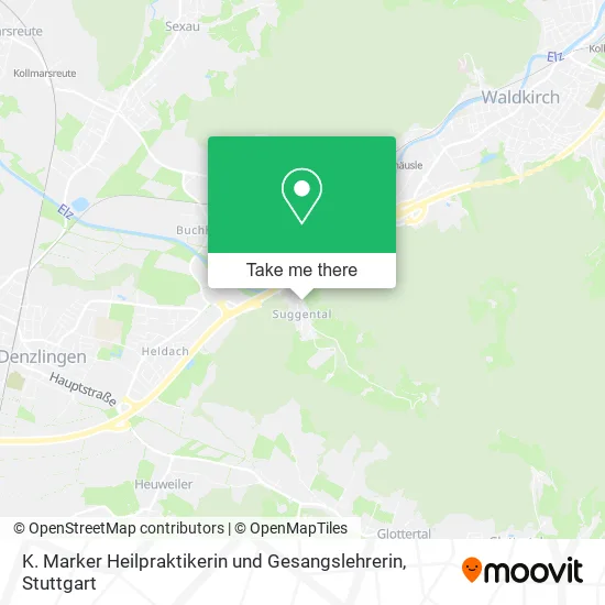 Карта K. Marker Heilpraktikerin und Gesangslehrerin