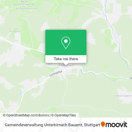 Карта Gemeindeverwaltung Unterkirnach Bauamt