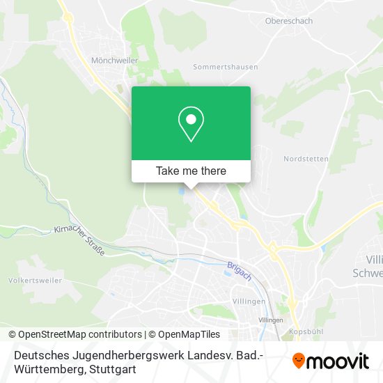 Deutsches Jugendherbergswerk Landesv. Bad.-Württemberg map